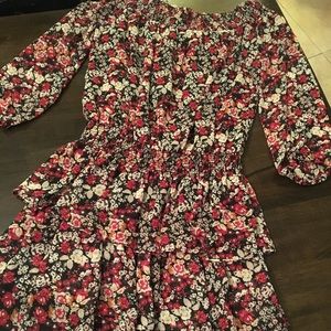 Off the shoulder floral dress